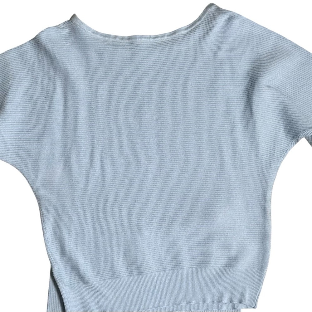 Matching Sweater Set Ribbed Light Blue Size Large - Picture 3 of 11